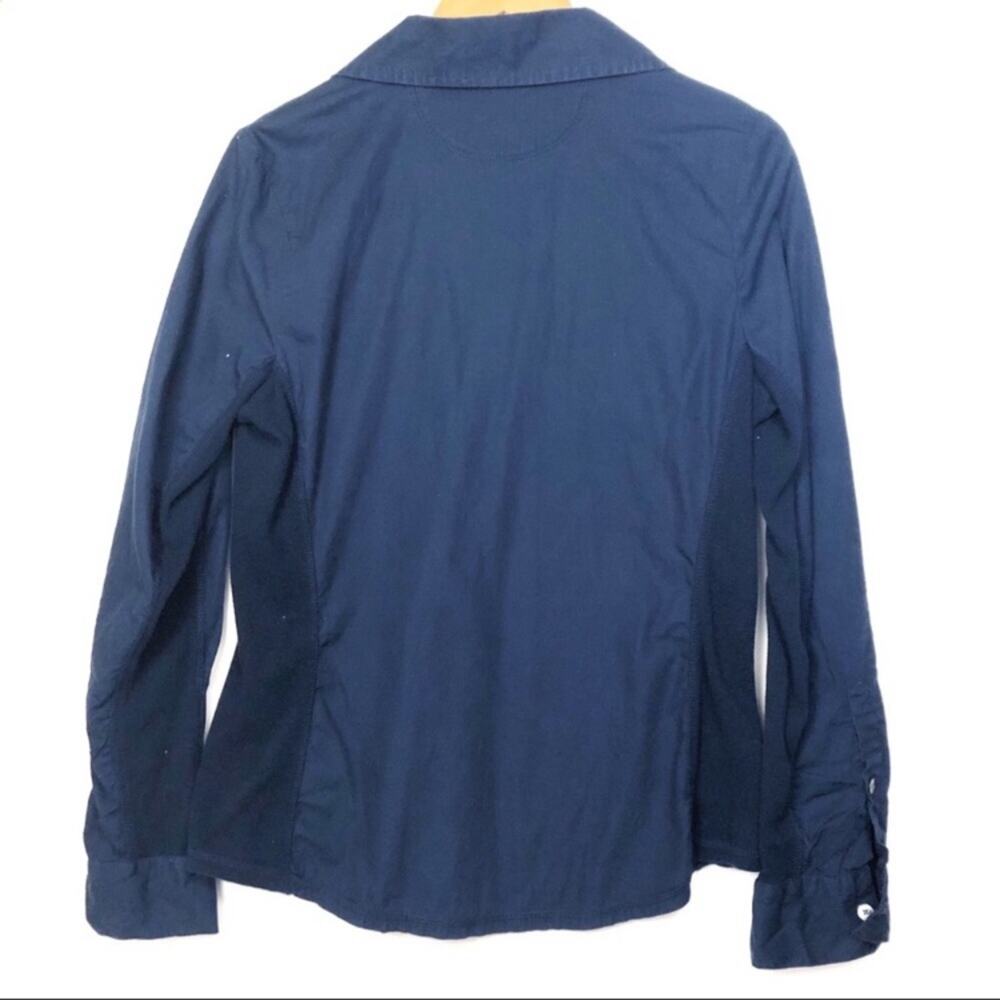 Converse One Star Dark Blue Button Down Shirt Women's Size Small - Picture 5 of 7